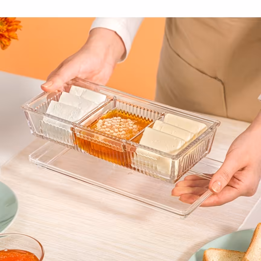 اردو خوری شیشه ای  درب  آکرو لیک   لیمون  پذیرایی و صبحانه خوری