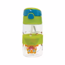 لیوان نی دار طرح خرس سبز