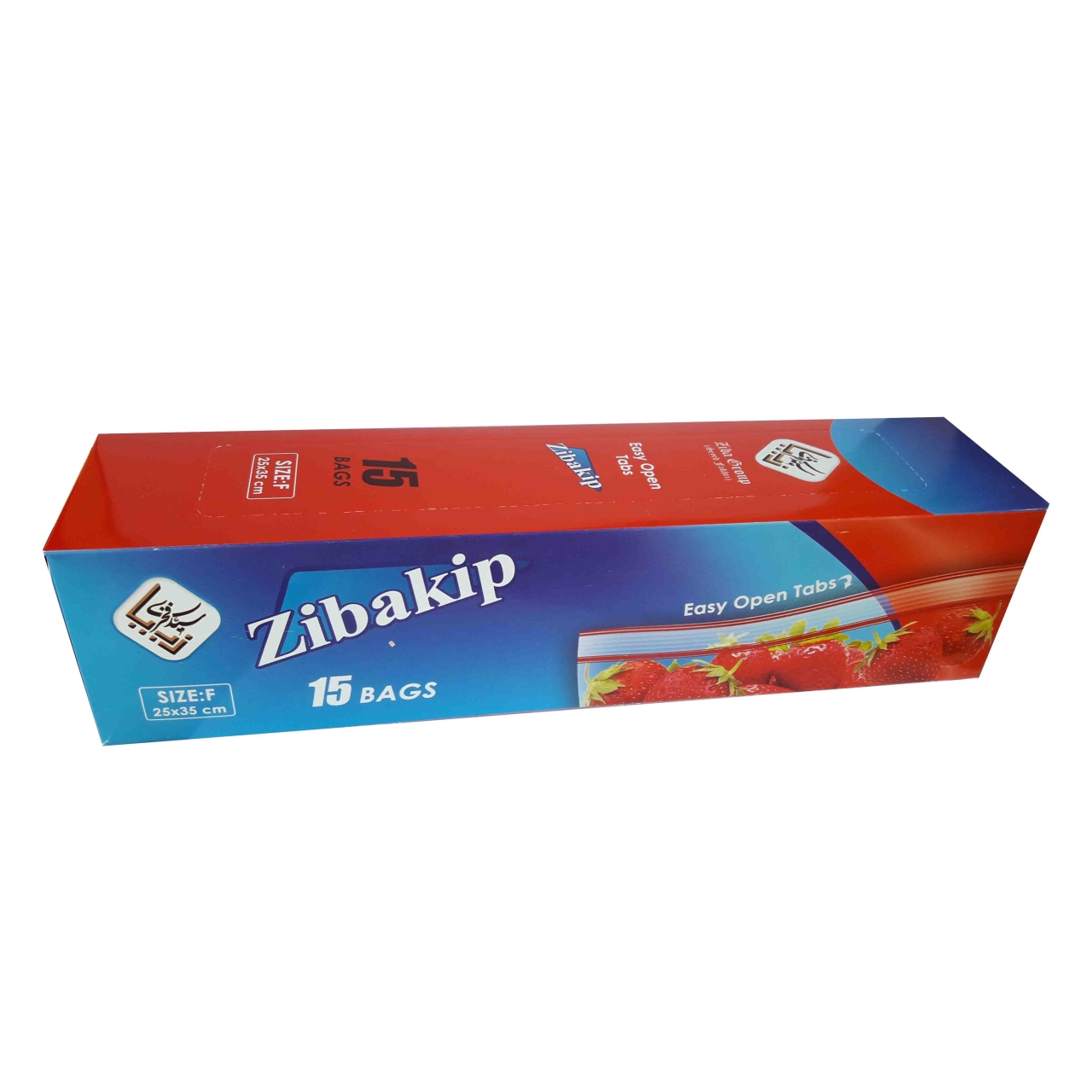 کیسه زیپ دار 25*25 بسته 15 عددی