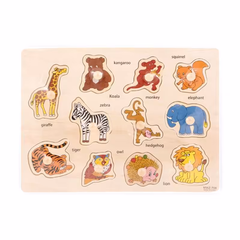 پازل چوبی حیوانات وحشی مدل 708