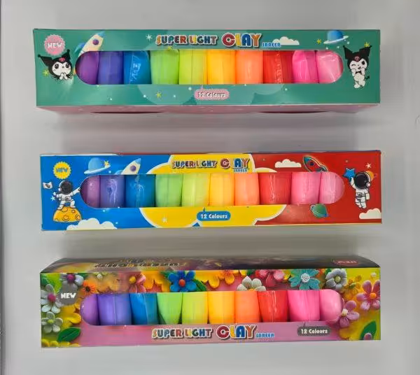 خمیر کلی 12 رنگ صریر عمده