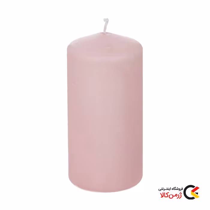 شمع استوانه ای برند ایکیا ترکیه ای به رنگ صورتی