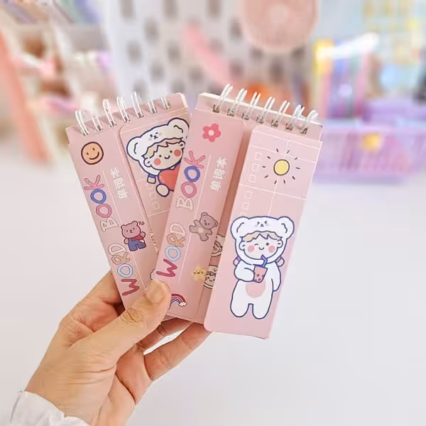 دفترچه لغت فانتزی طرح دختر