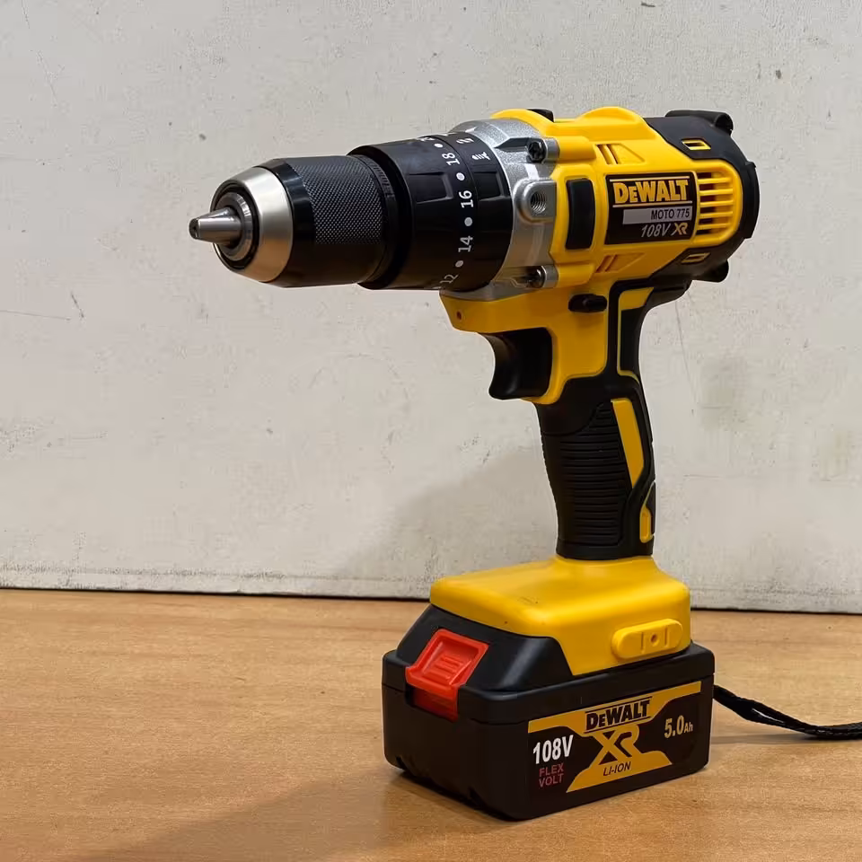 دریل شارژی دیوالت 108 ولت صنعتی قوی