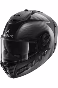 کلاه کاسکت موتورسیکلت مشکی 0095 MAT پوست کربن کوسه اسپارتان RS شامل ویزور Shark