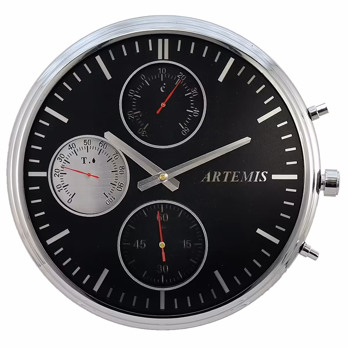 ساعت دیواری آرتمیس مدل 2020 سیلور (نقره ای) 4 موتوره