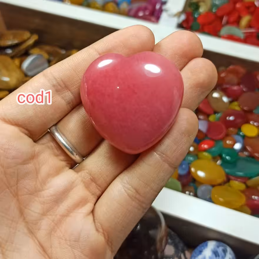 عقیق سرخ تراش قلبی 