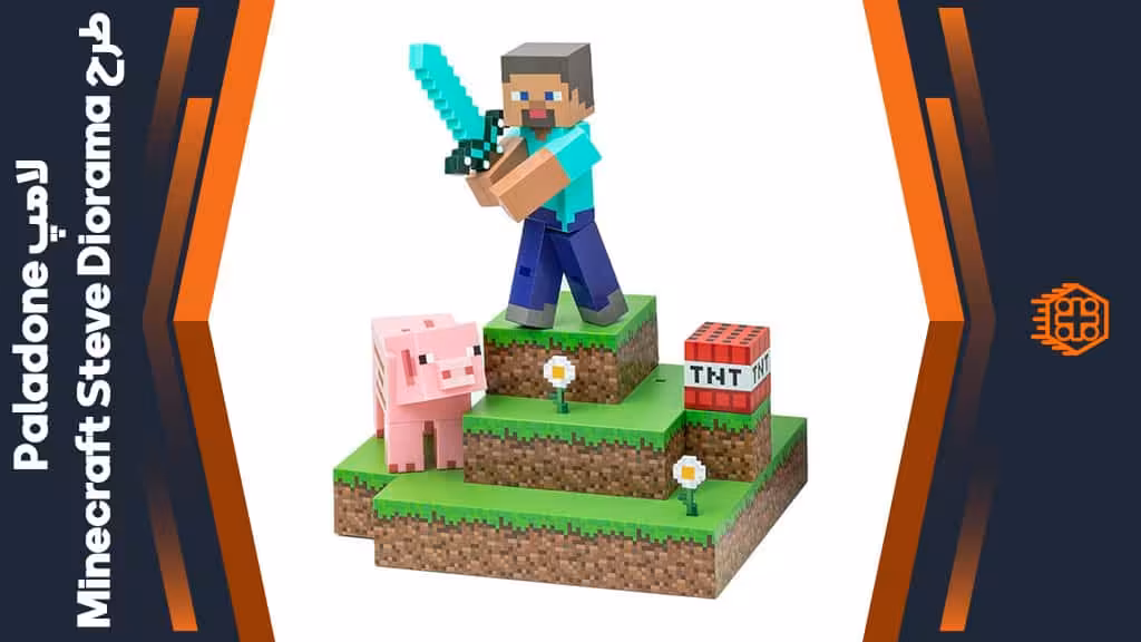 لامپ Paladone طرح Minecraft Steve Diorama