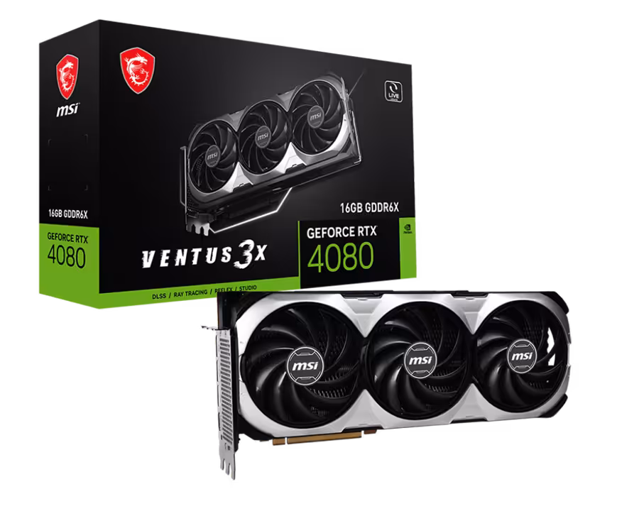 کارت گرافیک  ام اس آی مدل GeForce RTX™ 4080 16GB VENTUS 3X حافظه 16 گیگابایت