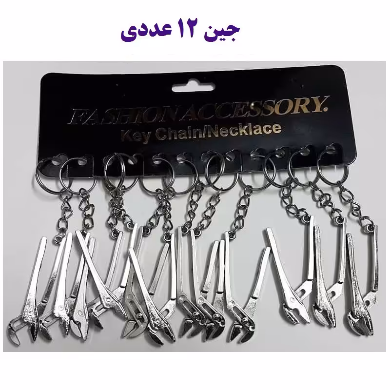 جاکلیدی ابزار آچار شلاقی فلزی ایرانی جین 12 عددی