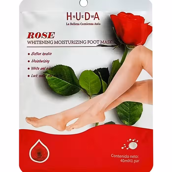 ماسک ورقه ای پا هدی HUDA مدل گل رز 