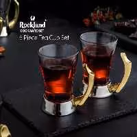 فنجان چای برند راکلند ROCKLAN طلایی نقره ای