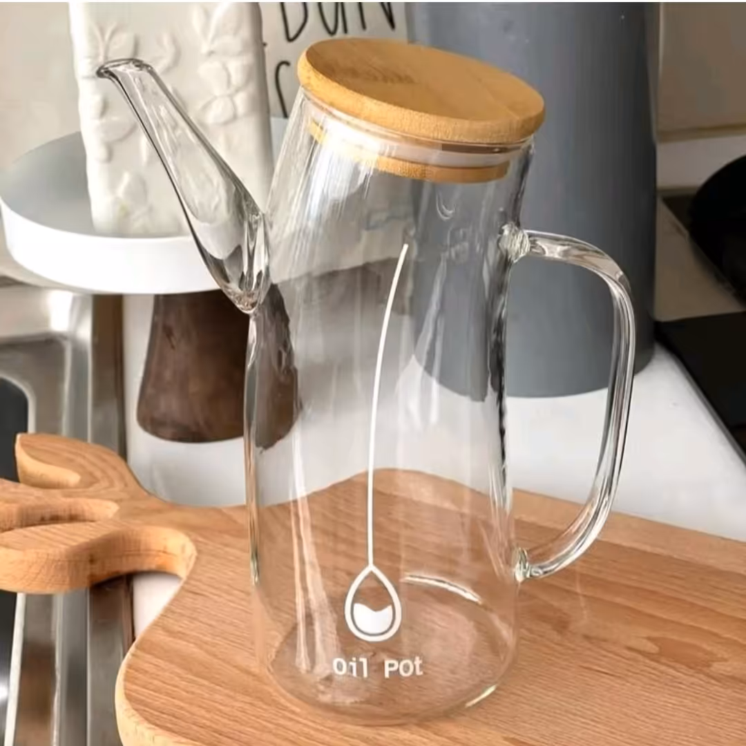 بطری روغن 750 میل پیرکس دهن کج 