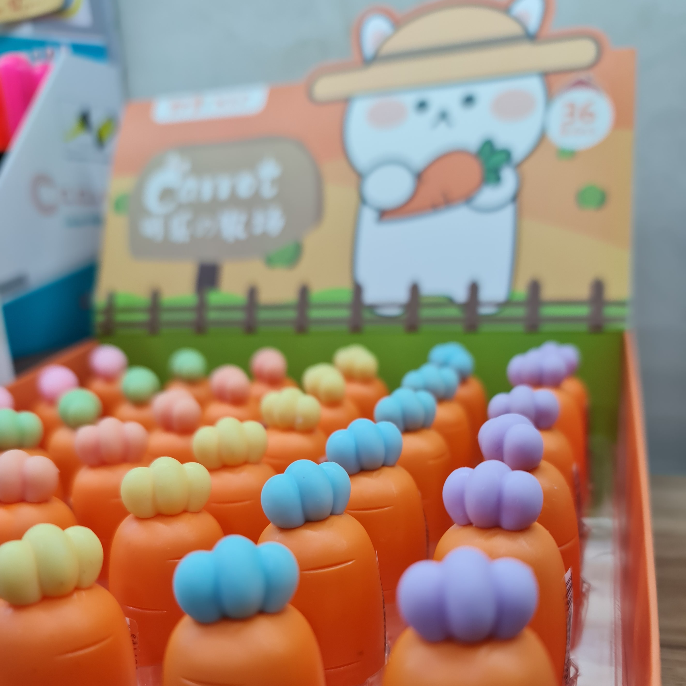 هایلایتر فانتزی هویجی رنگ بنفش 