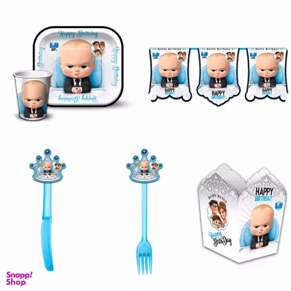 مجموعه 55 عددی تم تولد طرح بچه رییس مدل BB