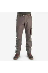 شلوار مشکی مردانه شکار و مشاهده طبیعت سبز 500 Decathlon