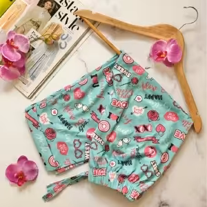 شلوارک نخ پنبه مدل love