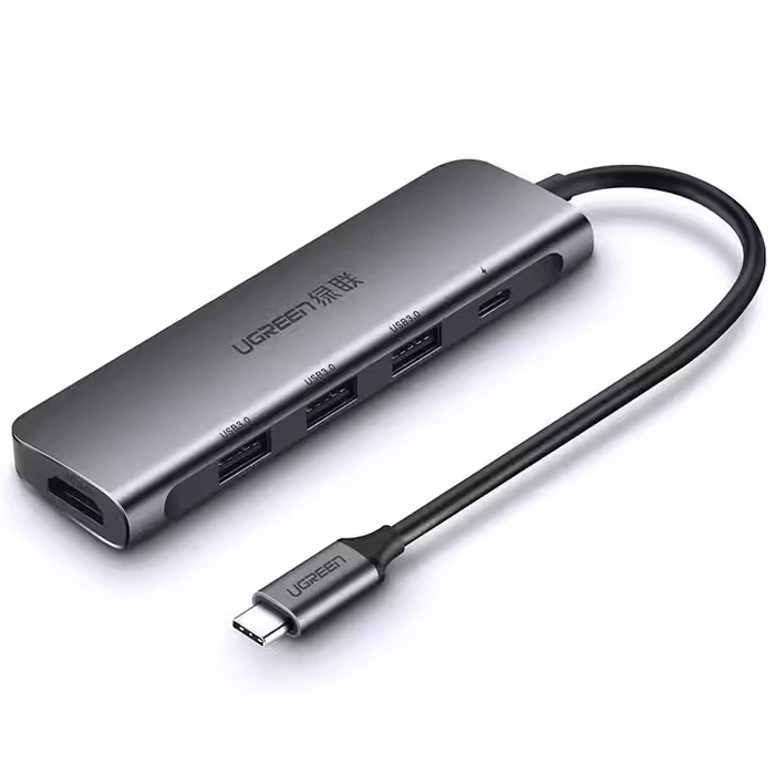 هاب 5 پورت Type-c یوگرین مدل CM136 50209
