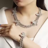 نیم ست پروانه پرنگین