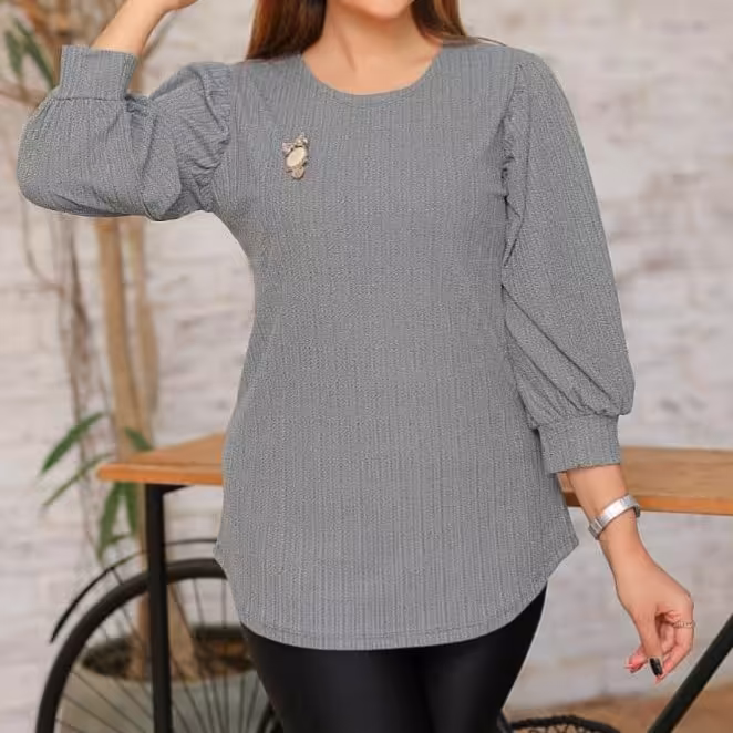 شومیز مجلسی زنانه آستین پفکی