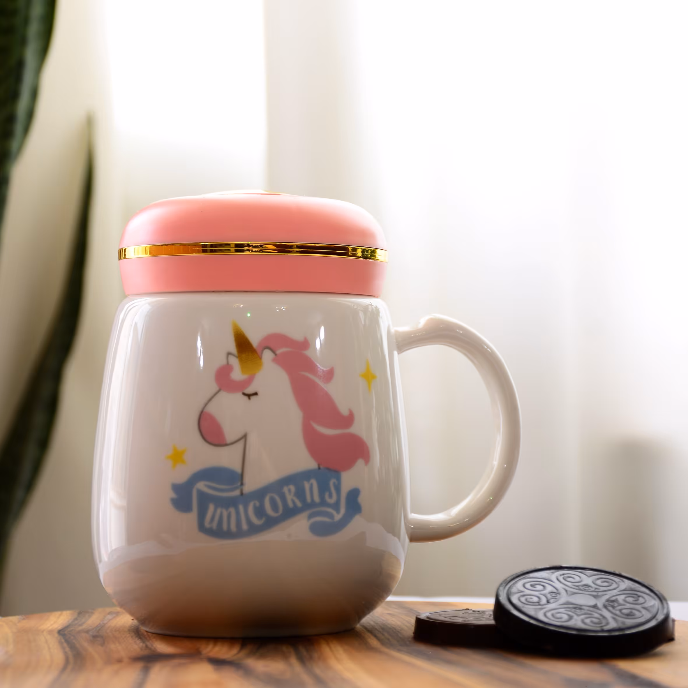 ماگ سرامیکی مدل تک شاخ طرح دار