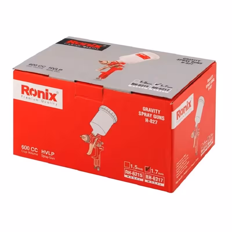 پیستوله بادی کاسه پلاستیکی سایز 1.7  رونیکس  کد  RH-6217