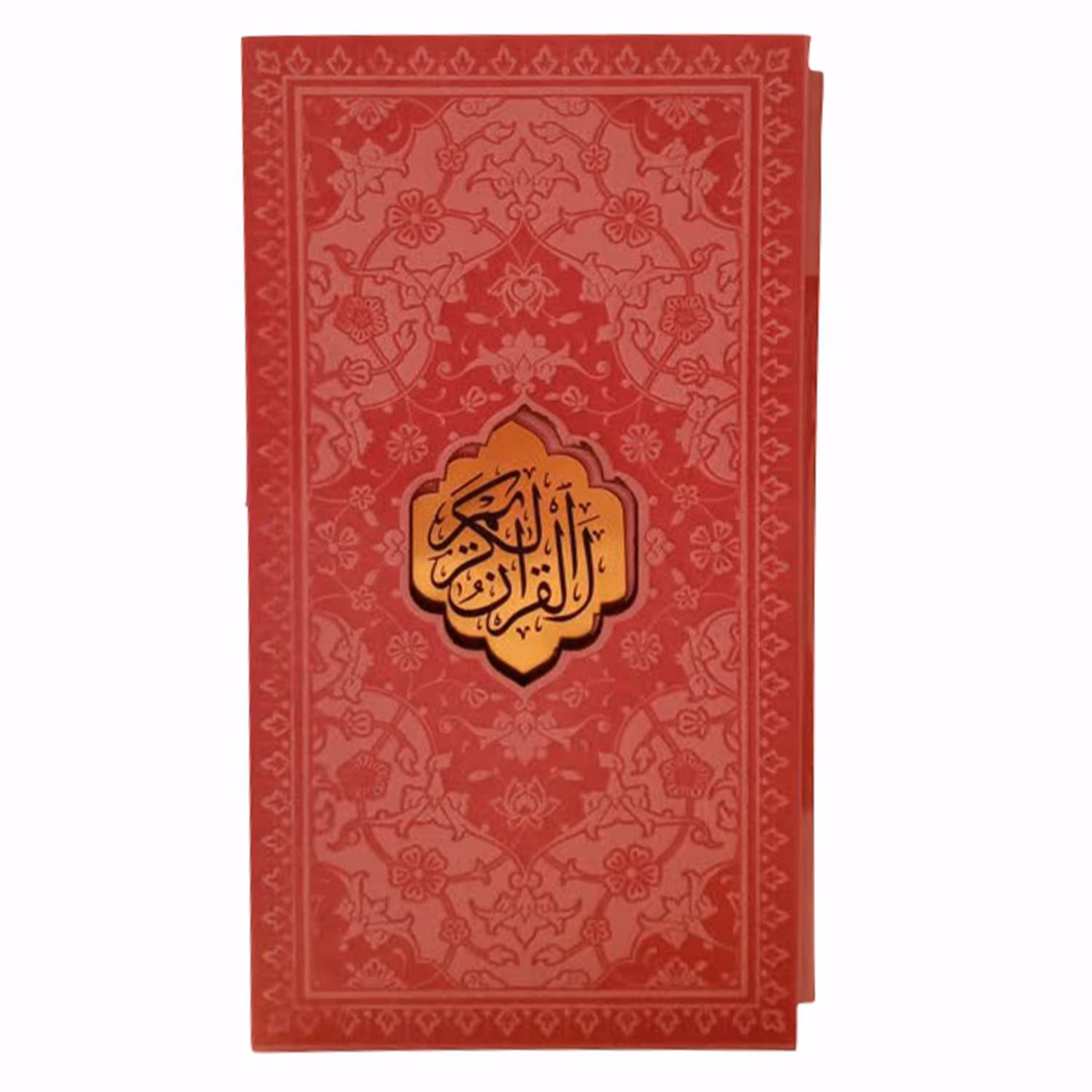 121111-قرآن پالتویی قابدار صورتی خط عثمان طه ترمو داخل رنگی پلاکدار باترجمه الهی قمشه ای