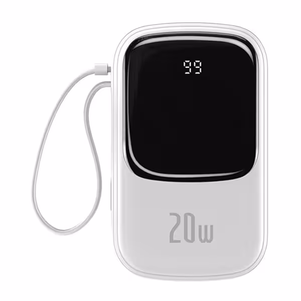 پاوربانک بیسوس PPQD-H02 20000mAh بهمراه کابل Lightning
