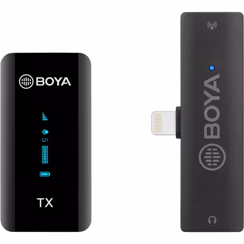 میکروفون بویا مدل BOYA BY-XM6-S3 Digital True-Wireless Microphone System with Lightning Connector for iOS Devices