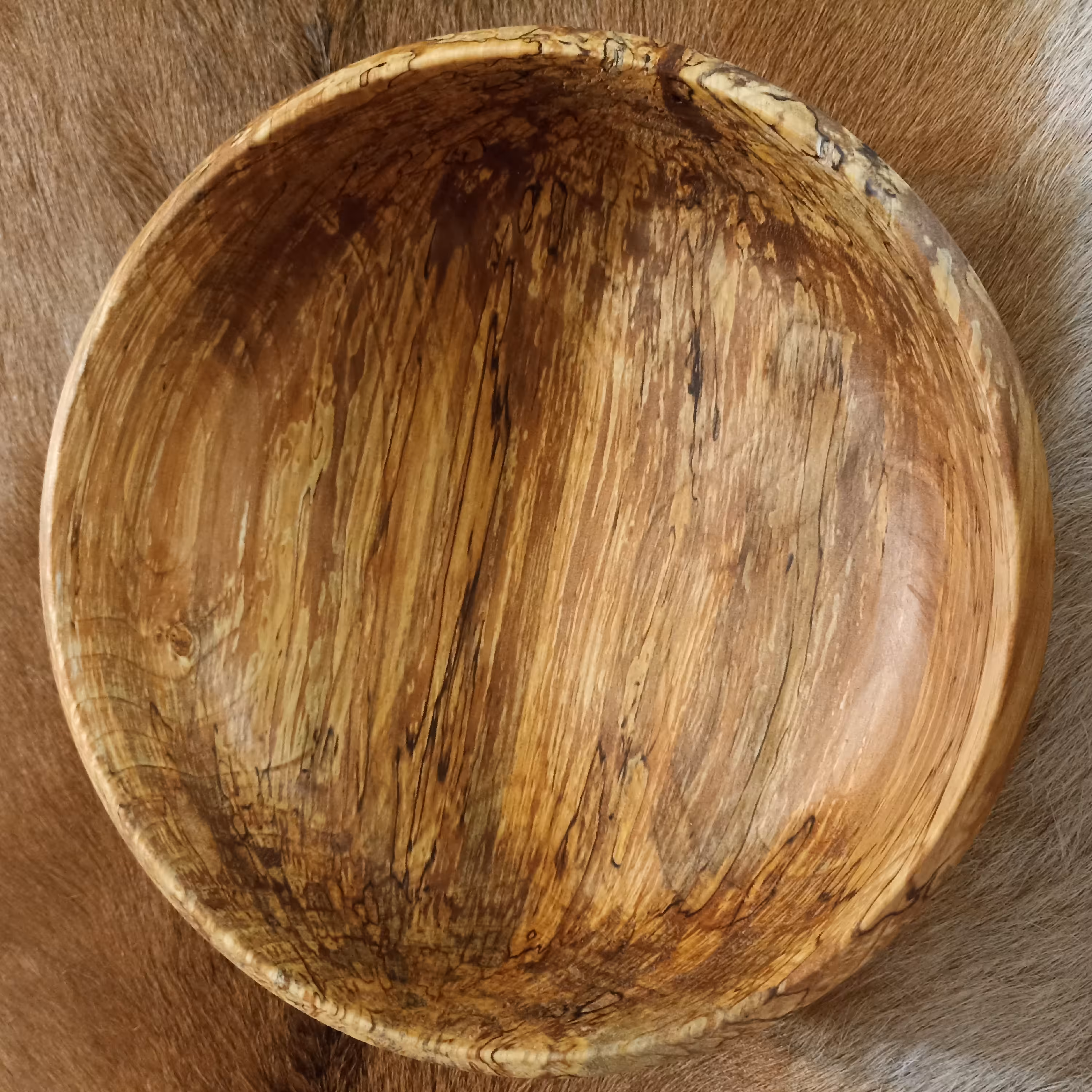 کاسه بزرگ چوبی میوه خوری سالاد خوری چوبی