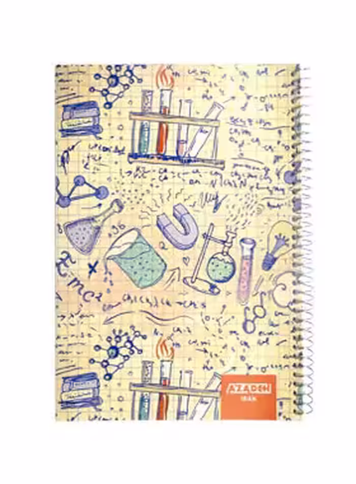 دفتر مشق 100 برگ آزاده طرح علمی - خرید آنلاین دفتر آزاده - چی بخونم