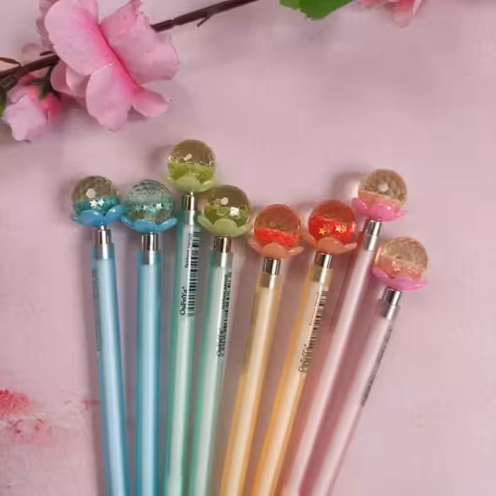 اتود گل با گوی کریستال و ضخامت 5 دهم کیفیت عالی و بسیار زیبا