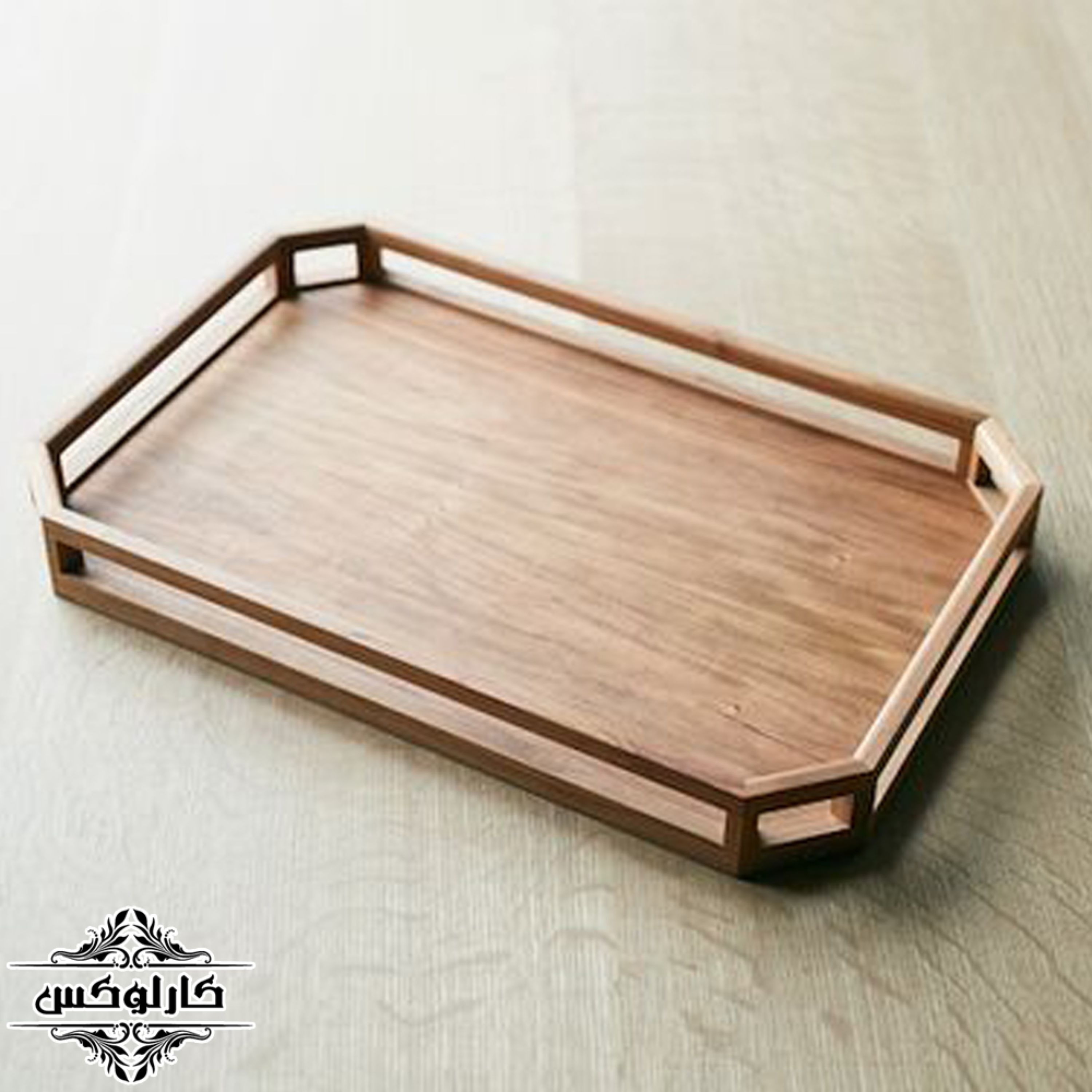 سینی چوبی نرده دار