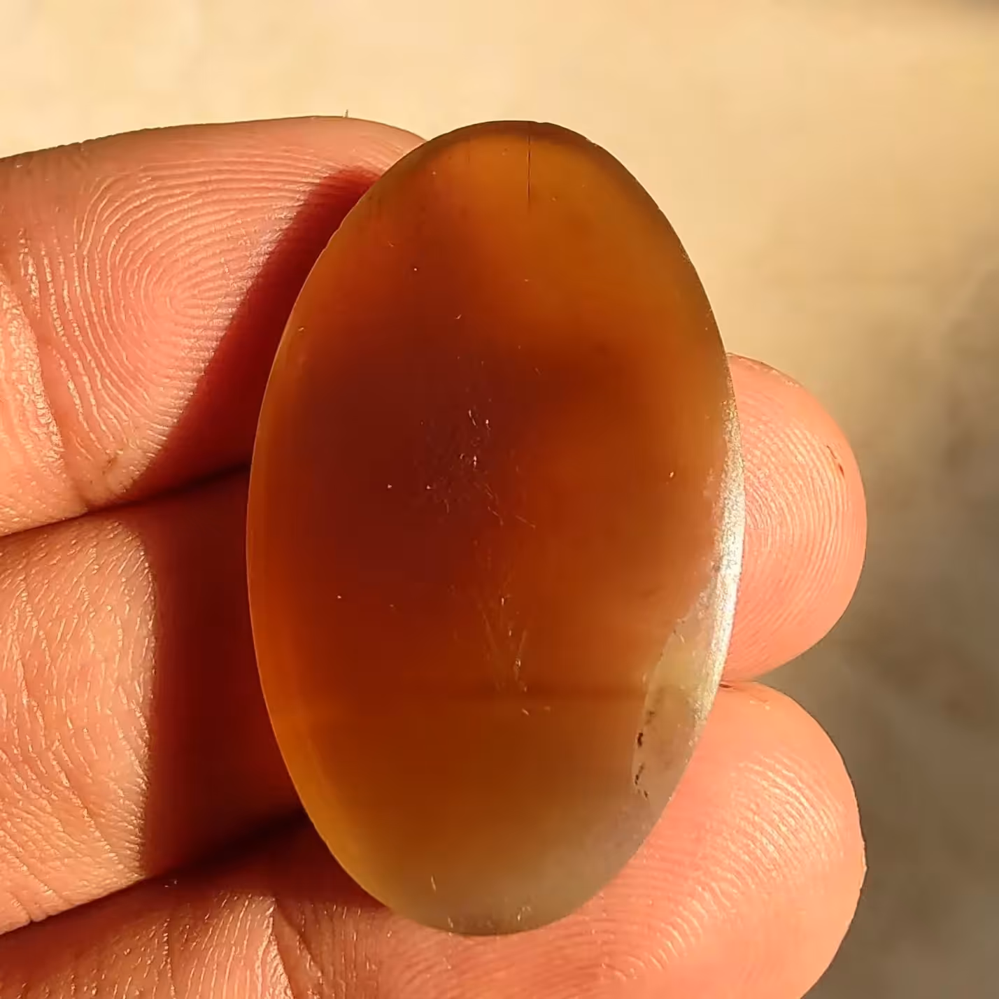 عقیق عسلی - خرمایی 