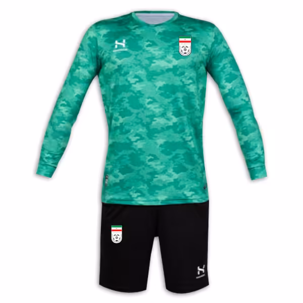 پیراهن و شورت دروازه بانی ایران 2023 (سبز)