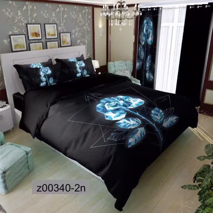 سرویس روتختی 2 نفره تنسل چاپی برندترک لند(Turk Land) z 340