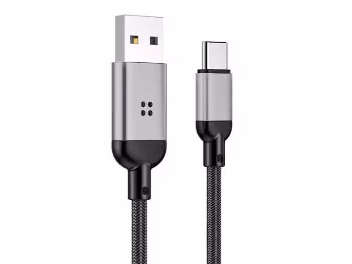 کابل تایپ سی رقص نور راک Rock R6 Type-C Cable 1M RCB0761