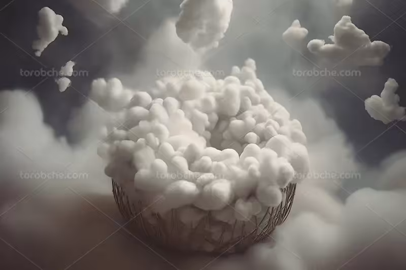 بک دراپ عکاسی ابری | گرافیک با طعم تربچه