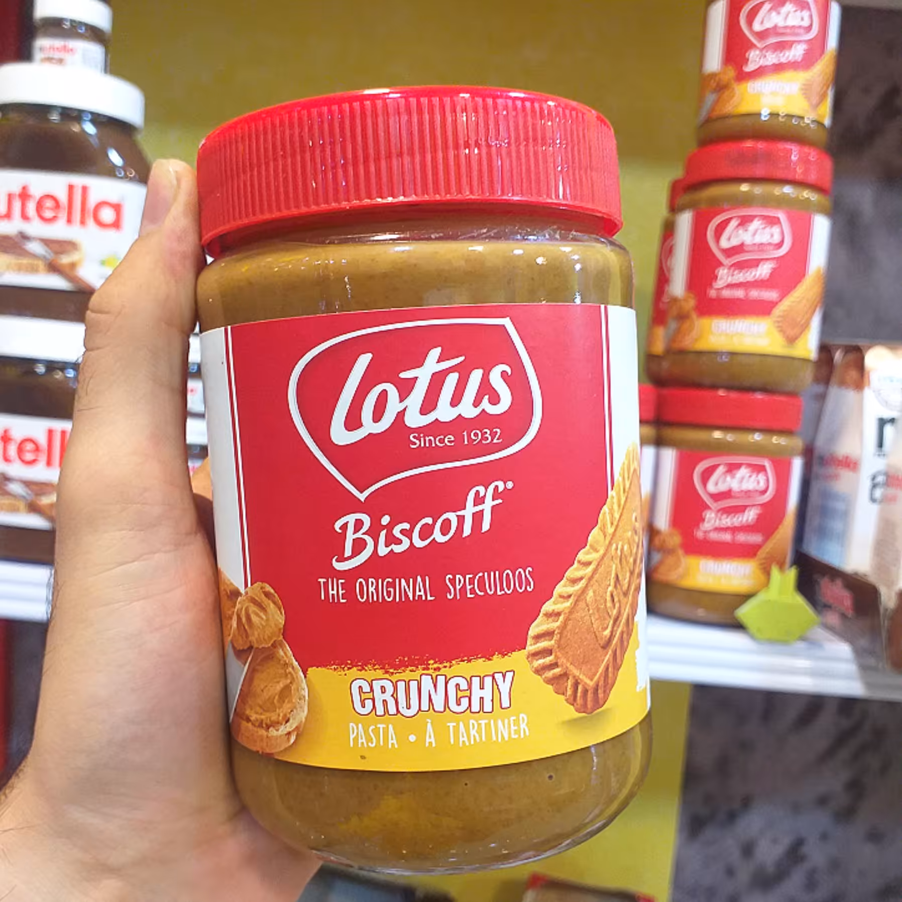 کره بیسکوییت لوتوس بزرگ اصل بلژیک Lotus 700g کرانچی