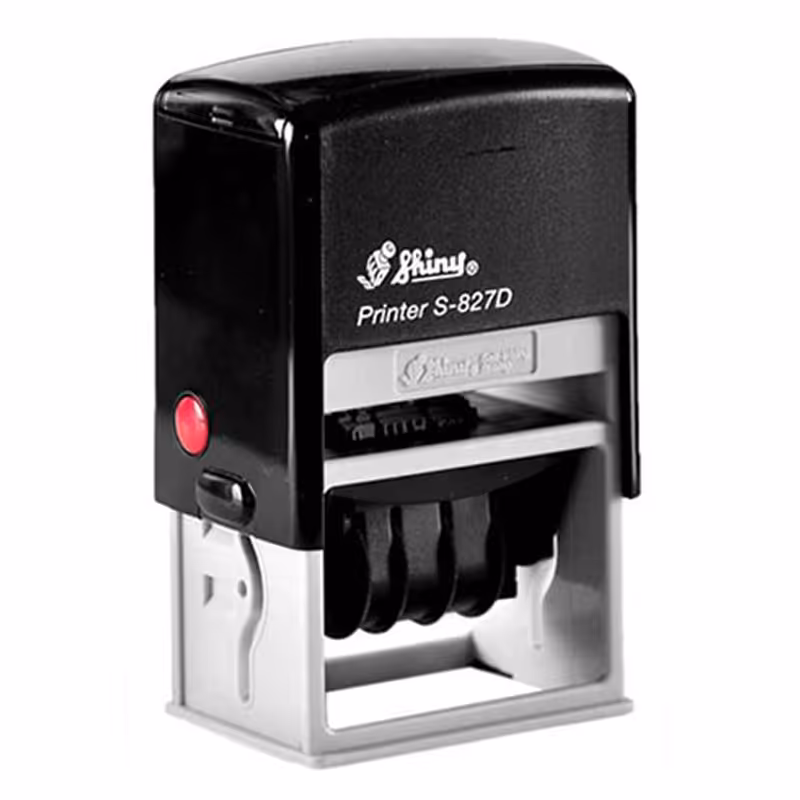 خرید دستگاه مهر شاینی تاریخ دار مدل S-827-D سایز 30 × 50