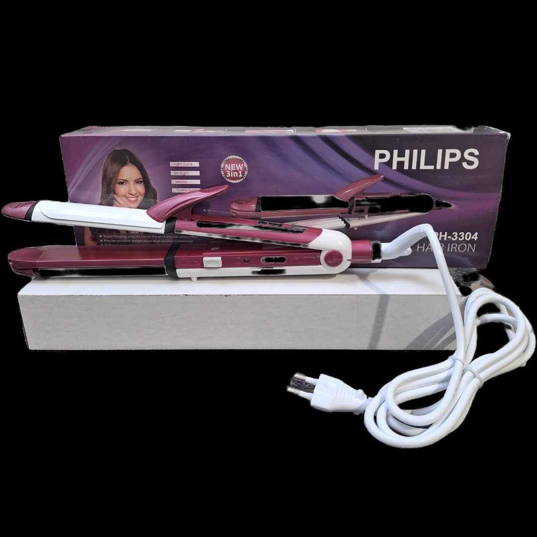 اتو موی سه کاره ی فیلیپس PHILIPS - PH 3304
