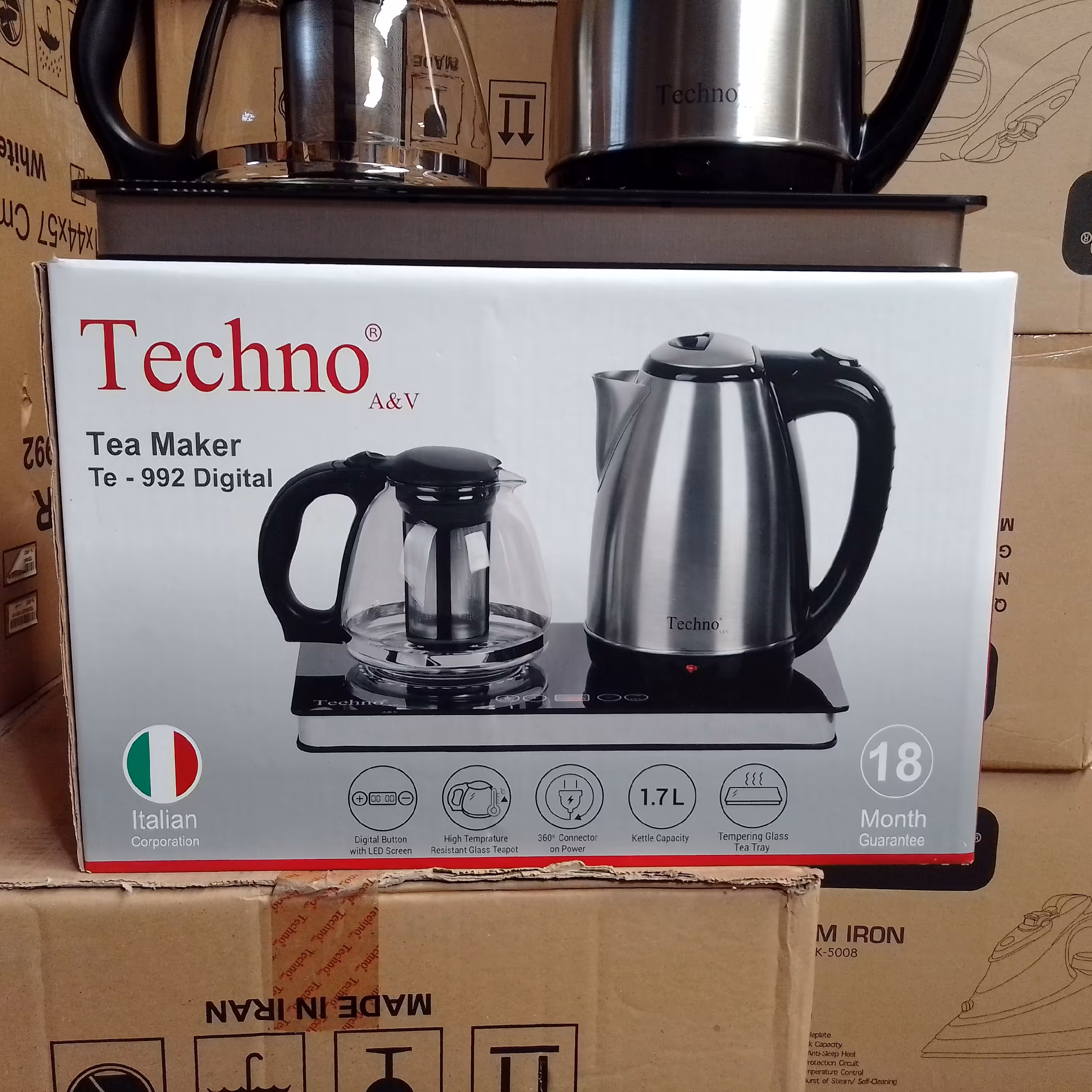 چایساز تکنو مدل 992 پنل لمسی استیل با گارانتی 18 ماه