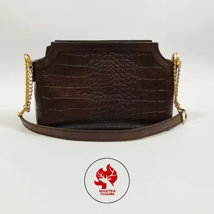 کیف مجلسی زنانه دوخته شده با چرم طبیعی گاوی ارسال رایگان