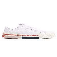 اسنیکر سفید دخترانه و پسرانه بچگانه ®| BN 70019 قرمز کفش ورزشی بچه گانه Benetton