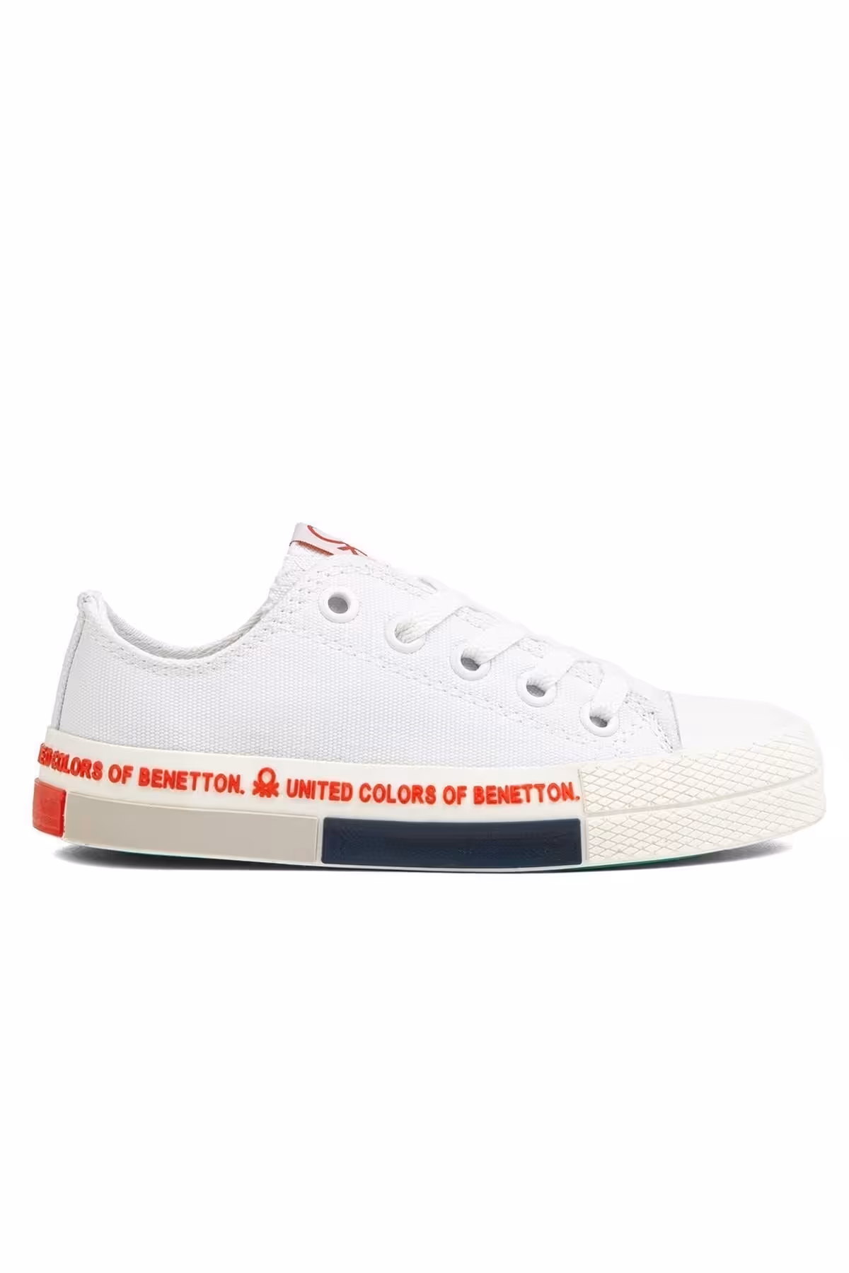اسنیکر سفید دخترانه و پسرانه بچگانه ®| BN 70019 قرمز کفش ورزشی بچه گانه Benetton