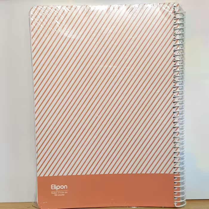 دفتر 100 برگ خطی الیپون بدون طرح