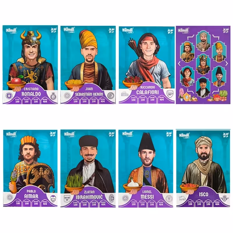 اسباب بازی زینتی کیمدی مدل نوروزی مجموعه 8 عددی