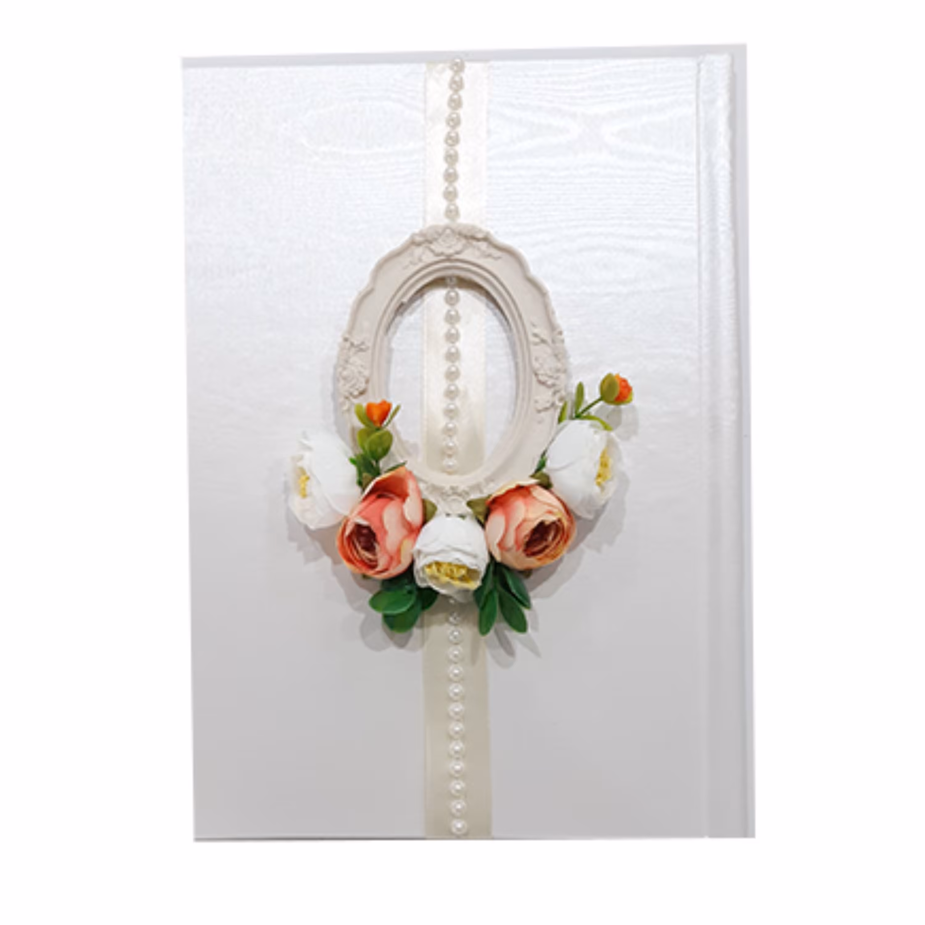 دفتر قباله گل نسترن قاب گچی مناسب بله برون