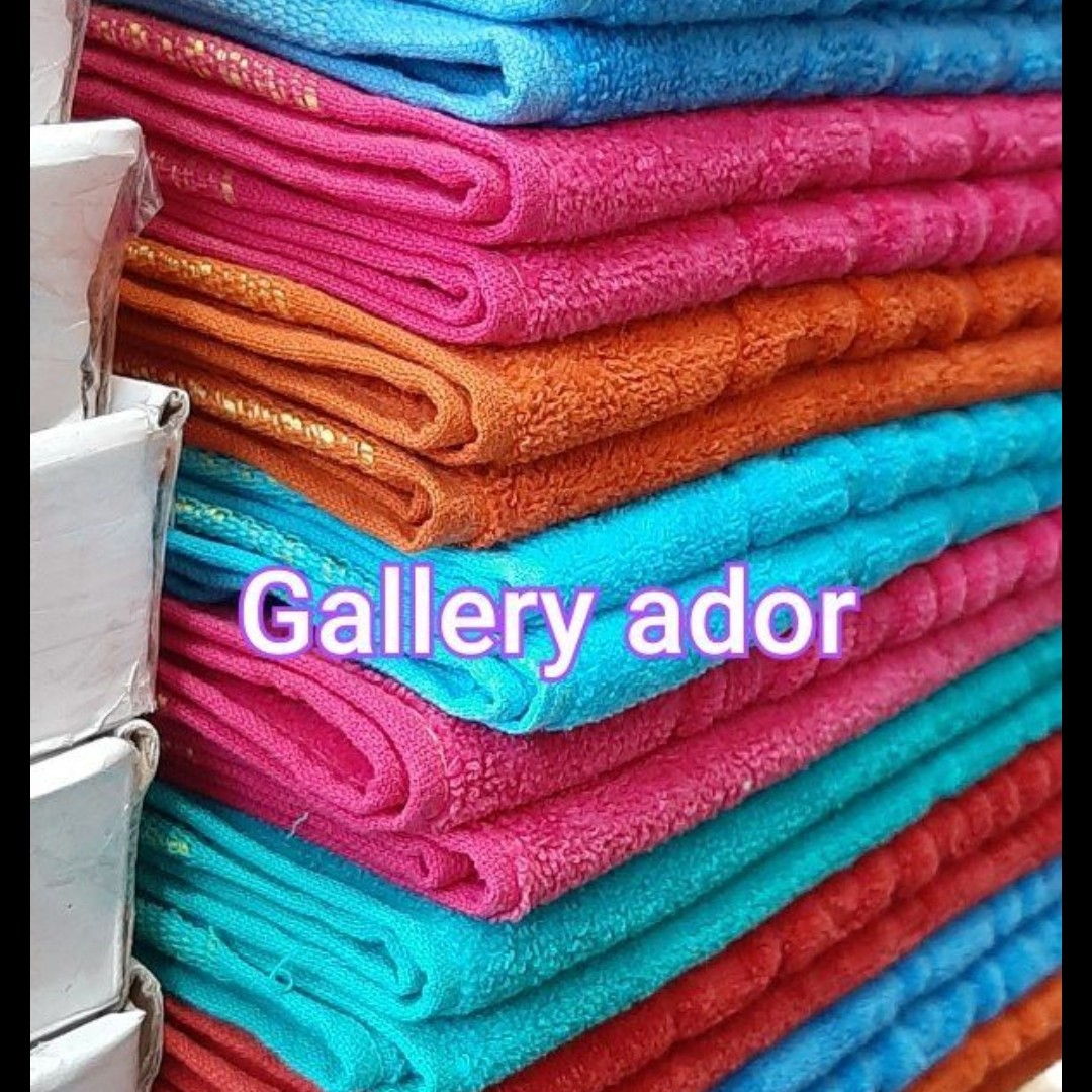 حوله دست و صورت ضخیم آبگیری عالی جنس نخی باکیفیت در چندین رنگ