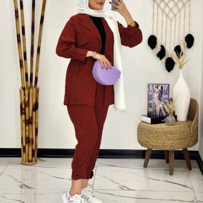 مانتو شلوار زنانه میکرو مدل مانتو شلوار اسپرت پاییزه